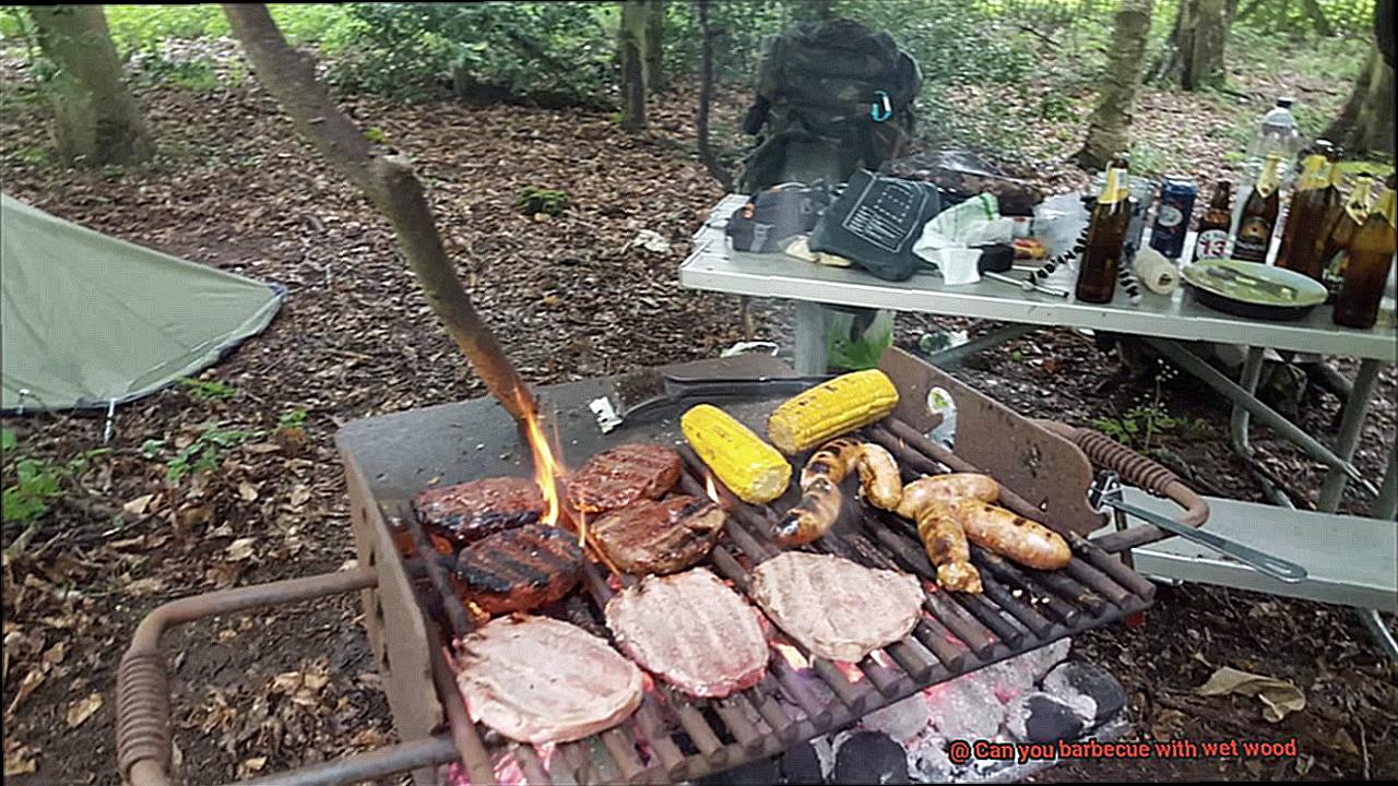 Can you barbecue with wet wood-5