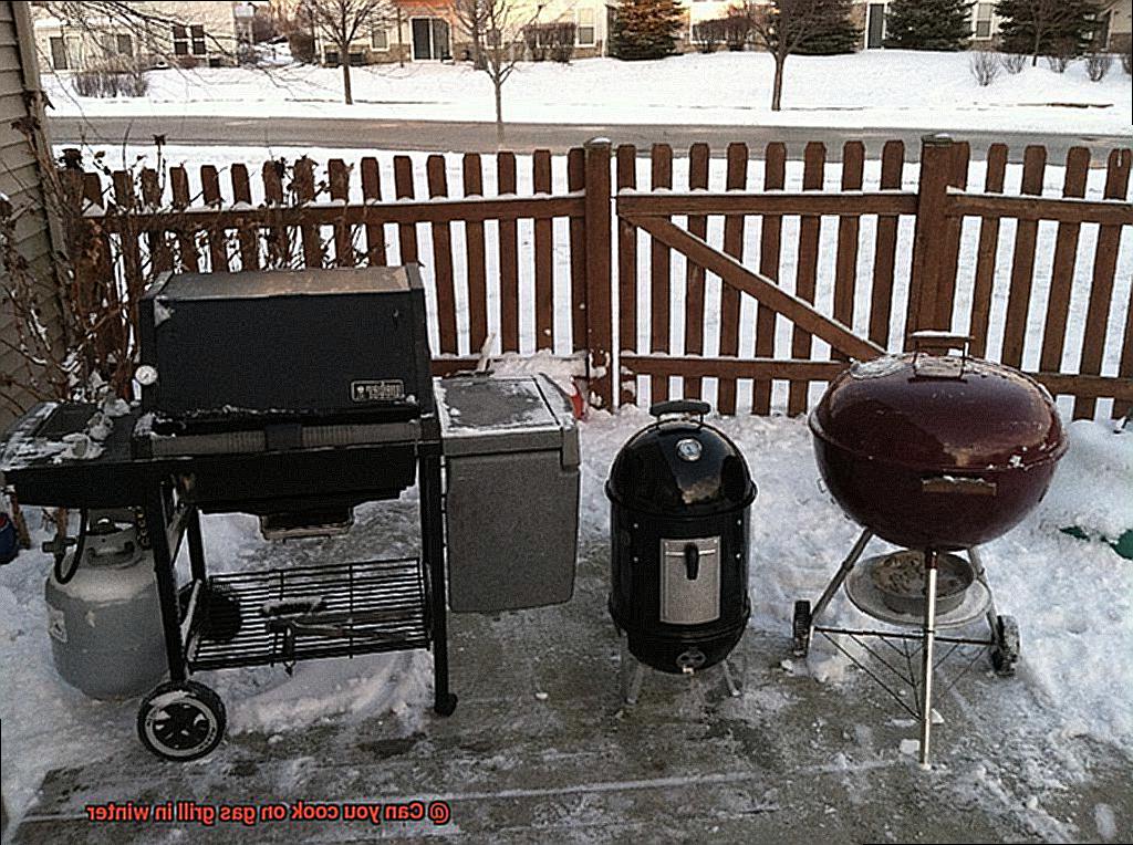 Can you cook on gas grill in winter-6