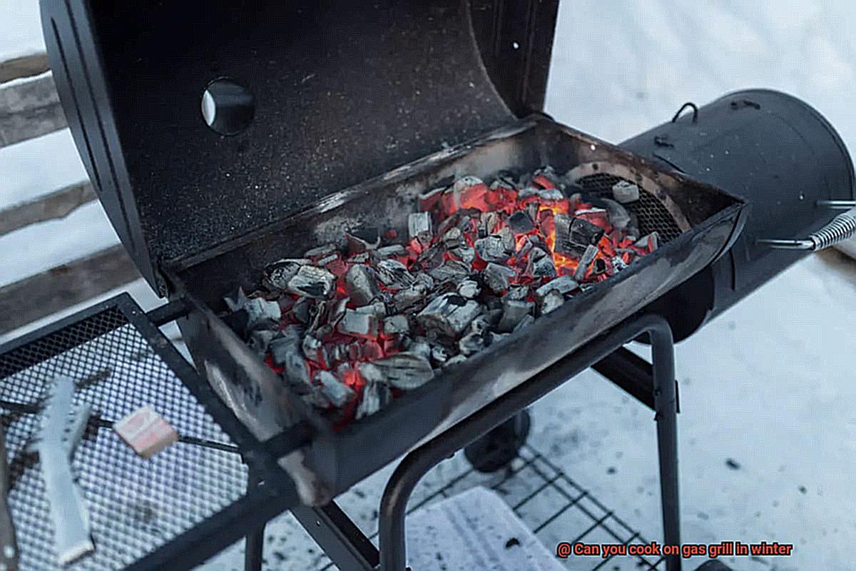 Can you cook on gas grill in winter-4