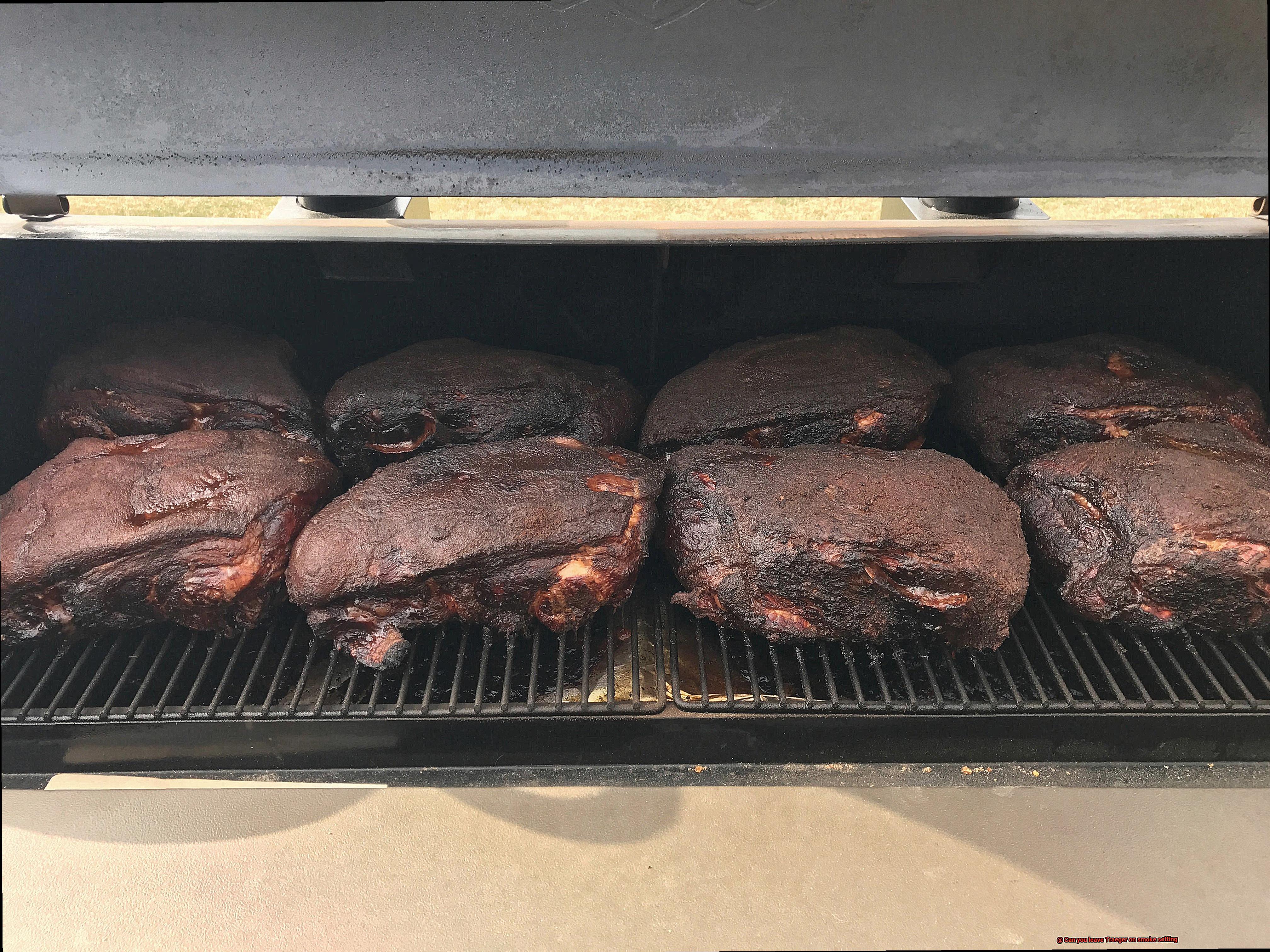 Can you leave Traeger on smoke setting-4