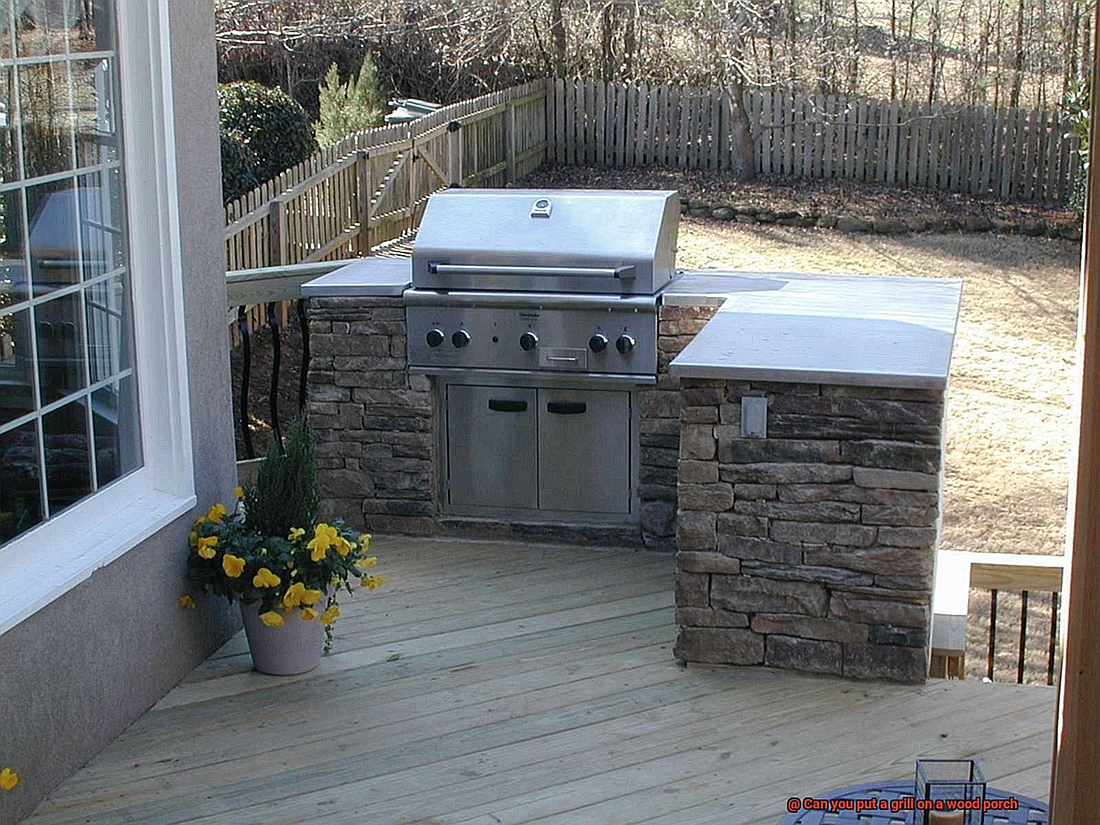 Can you put a grill on a wood porch-8