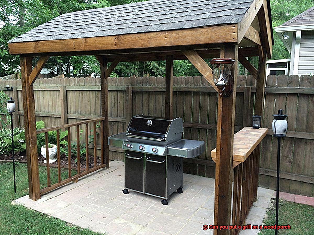 Can you put a grill on a wood porch-4