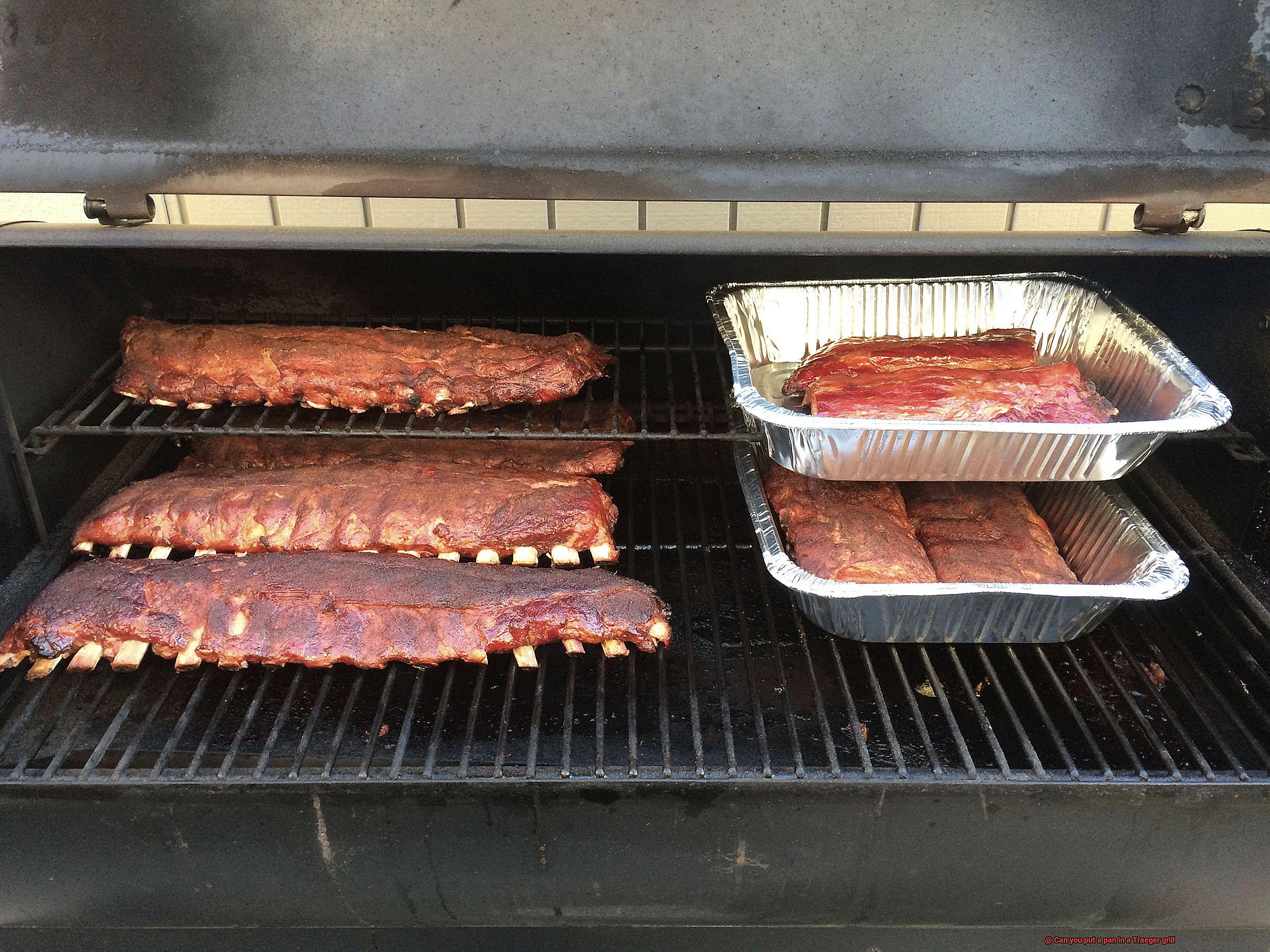 Can you put a pan in a Traeger grill-5