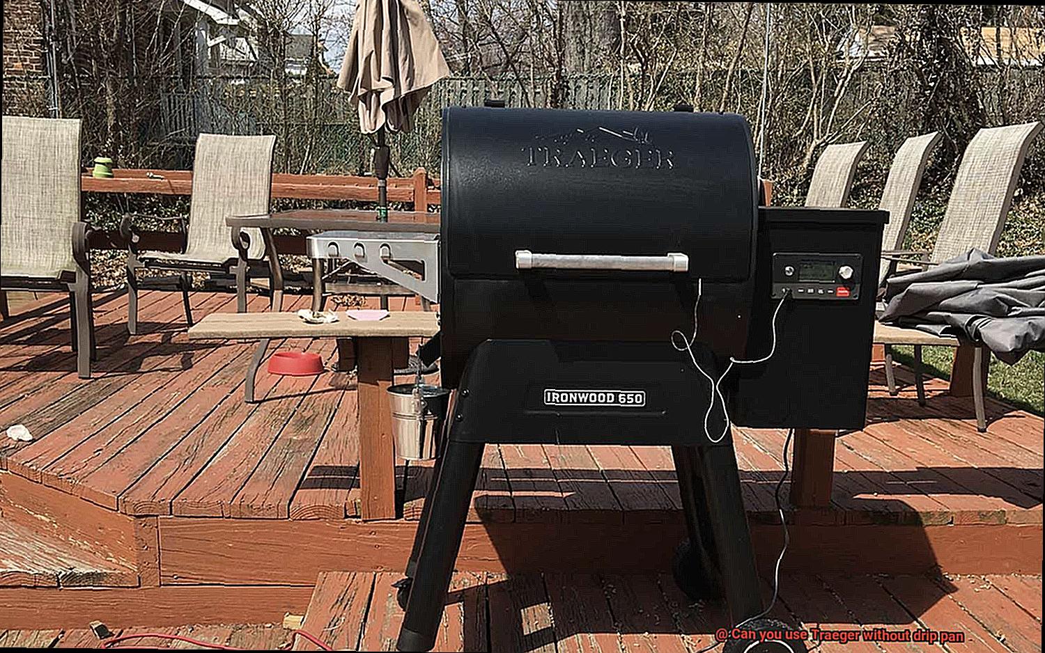 Can you use Traeger without drip pan-6