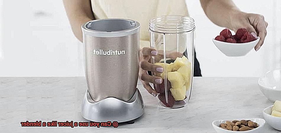 Can you use a juicer like a blender-4