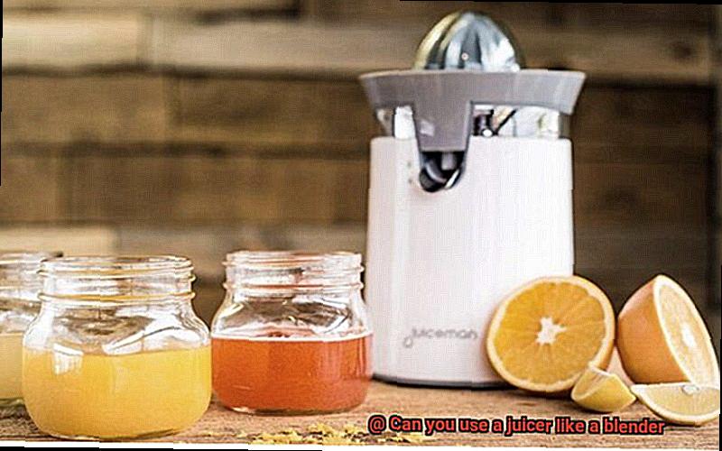 Can you use a juicer like a blender-5