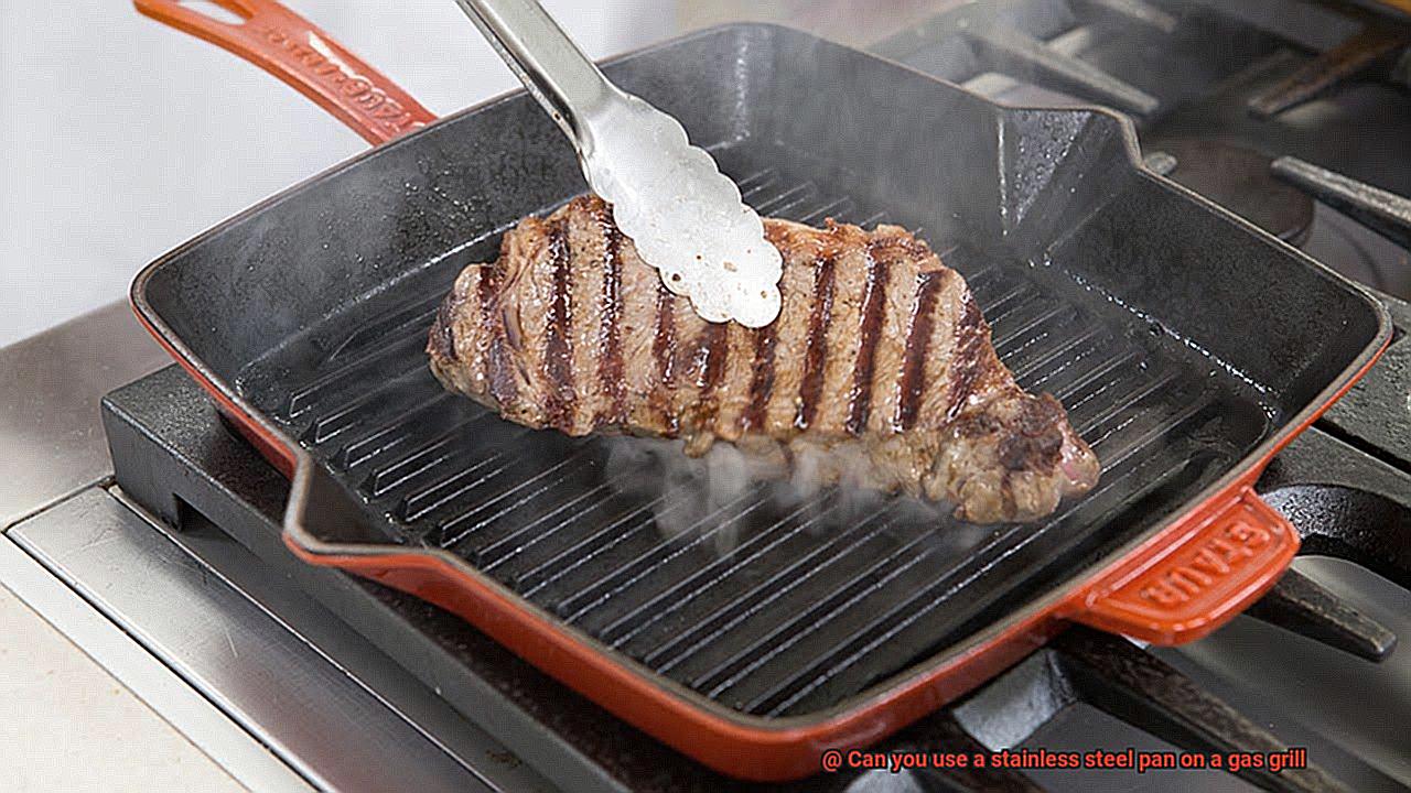 Can you use a stainless steel pan on a gas grill-7