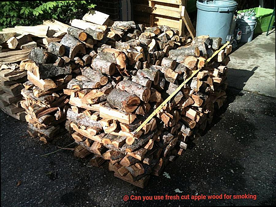 Can you use fresh cut apple wood for smoking-2