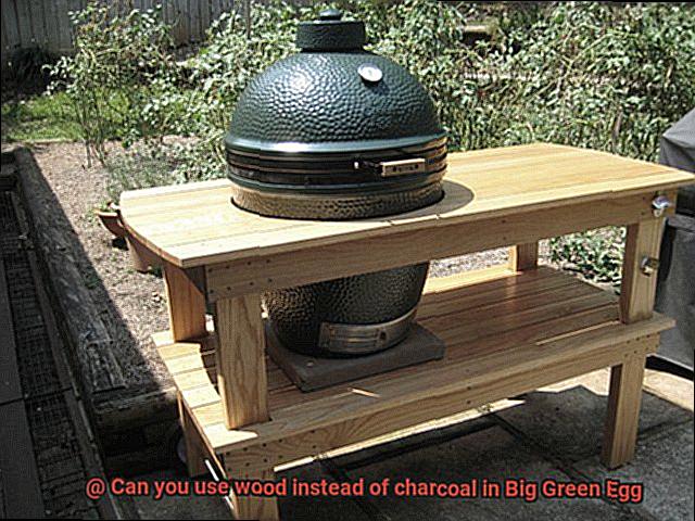 Can you use wood instead of charcoal in Big Green Egg-5