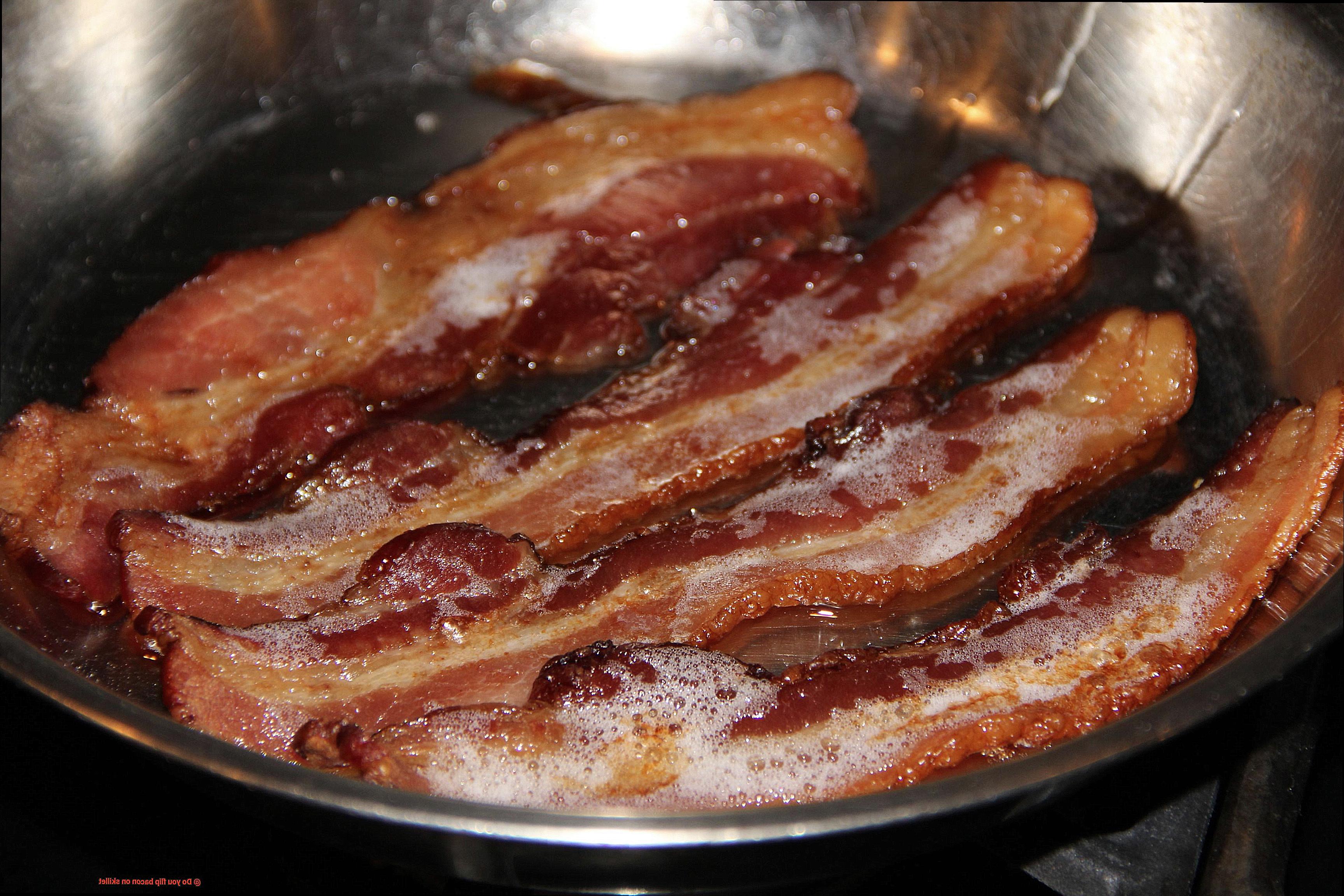 Do you flip bacon on skillet-11