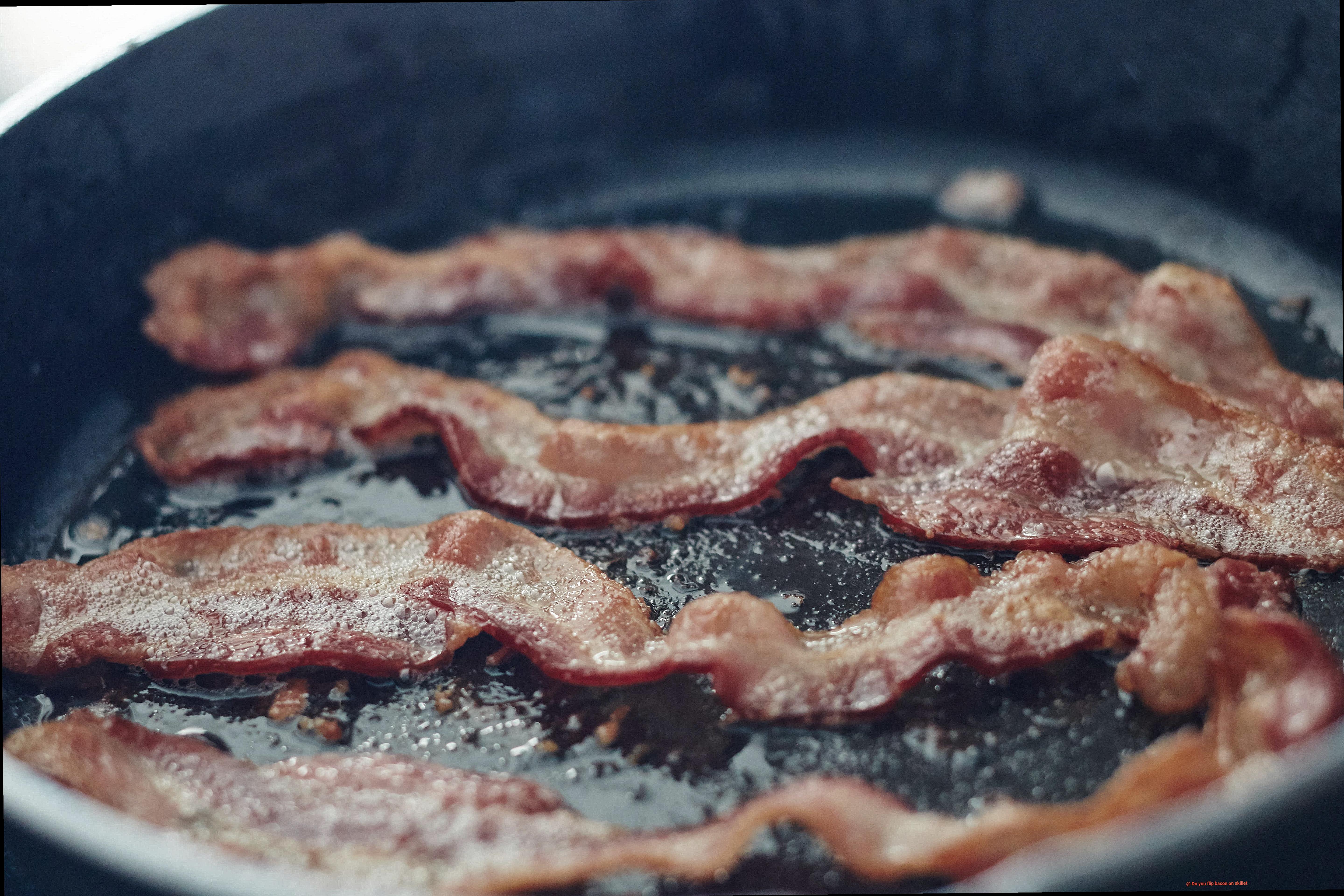 Do you flip bacon on skillet-4