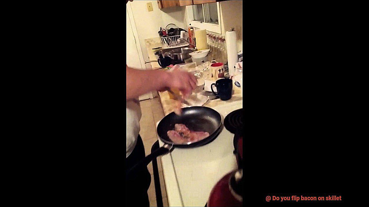 Do you flip bacon on skillet-6