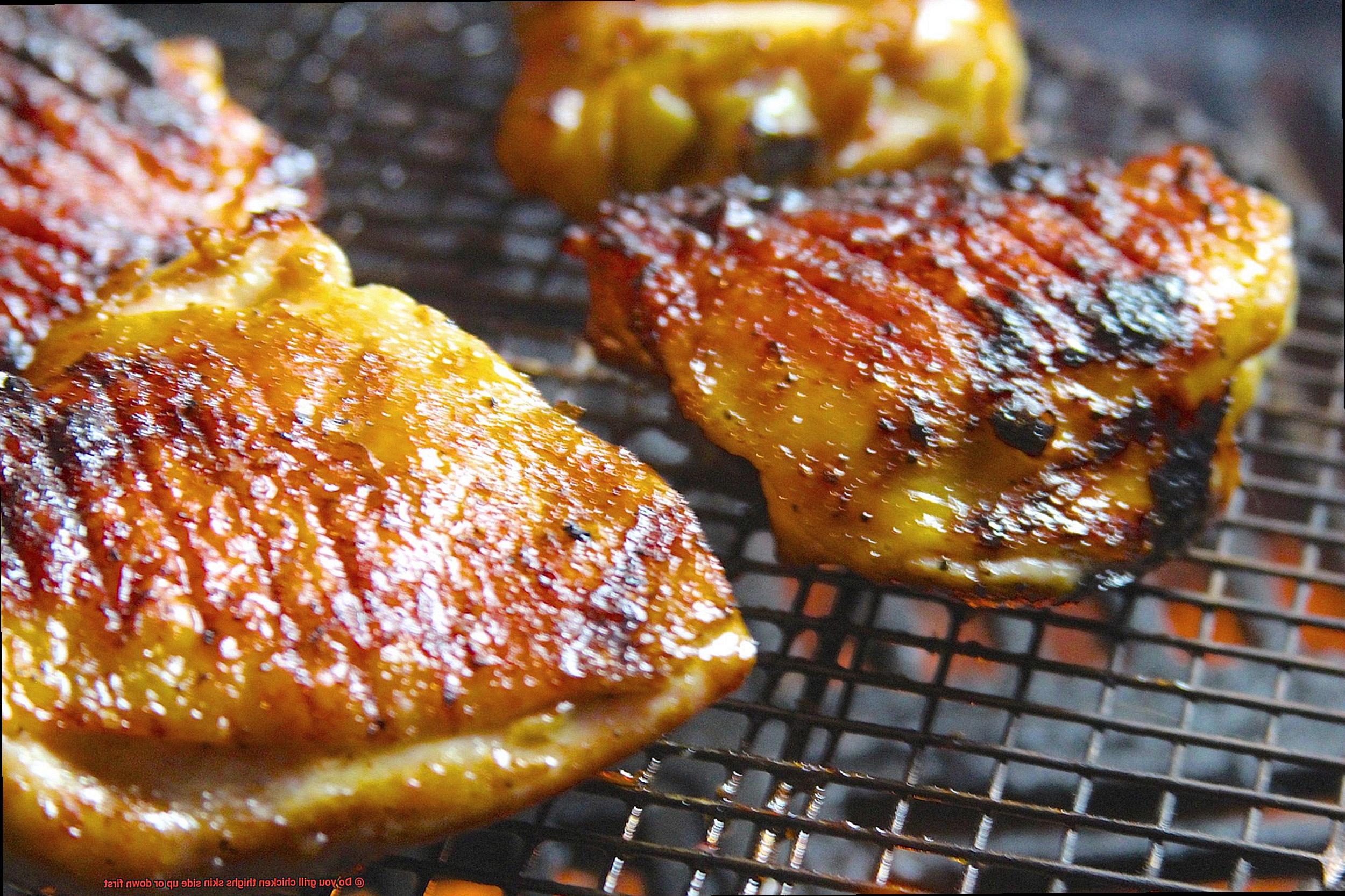 Do you grill chicken thighs skin side up or down first-4