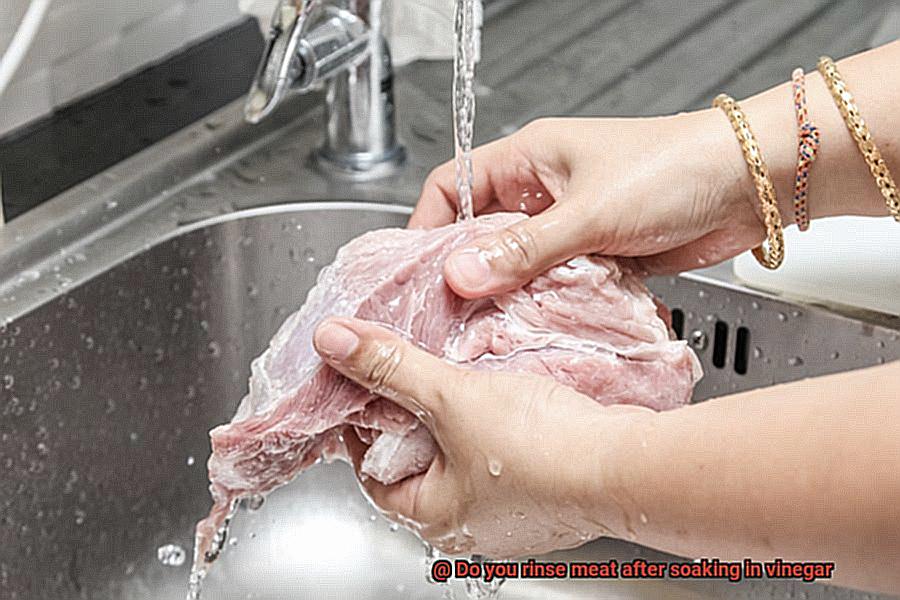 Do you rinse meat after soaking in vinegar-2