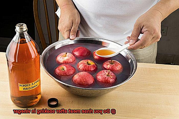 Do you rinse meat after soaking in vinegar-3