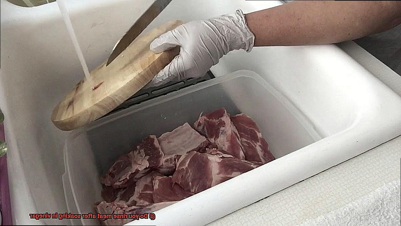 Do you rinse meat after soaking in vinegar-8