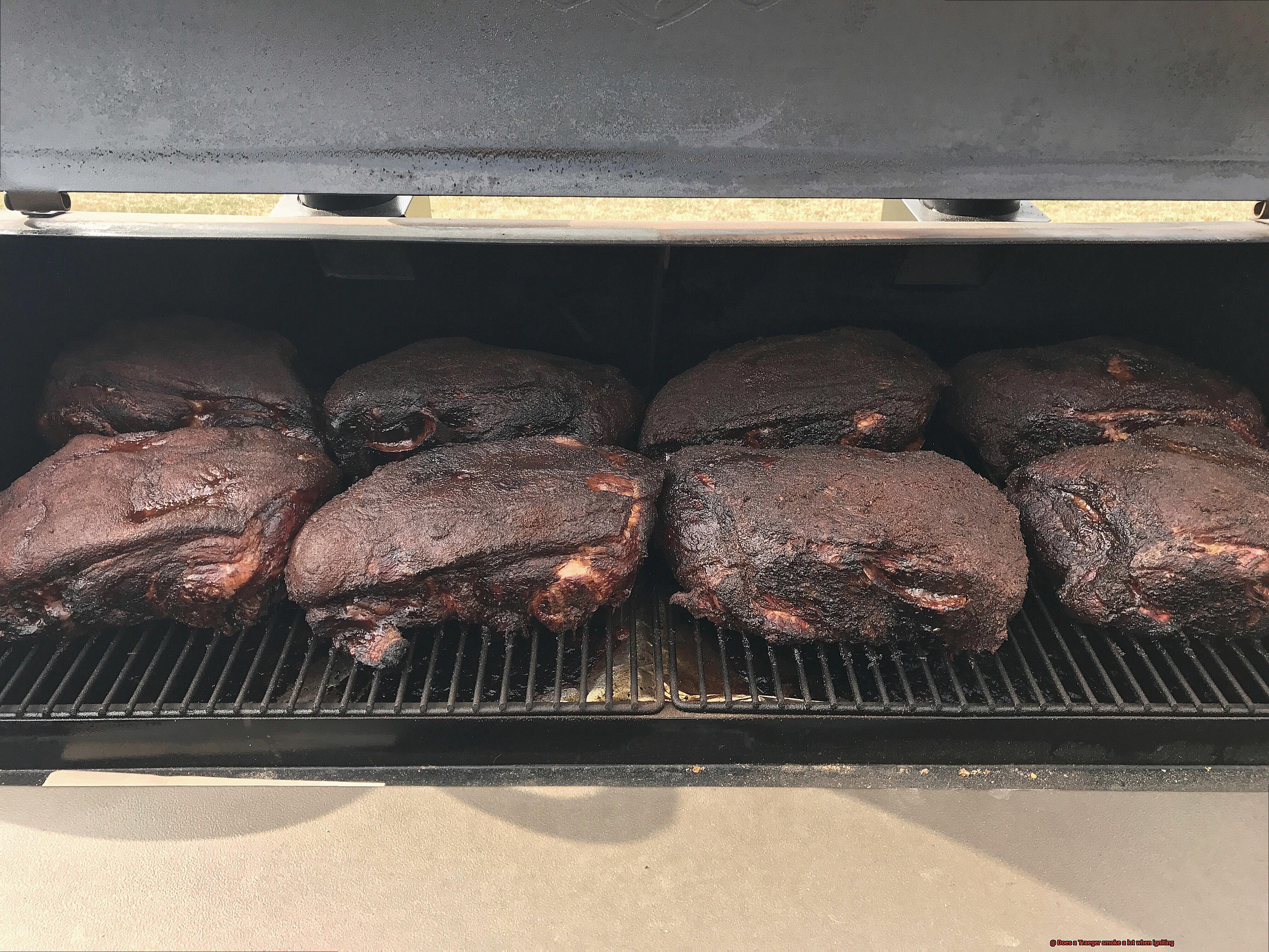 Does a Traeger smoke a lot when igniting-7