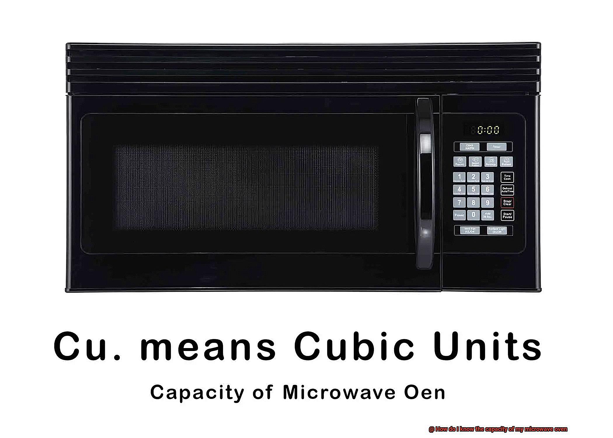 How do I know the capacity of my microwave oven-3