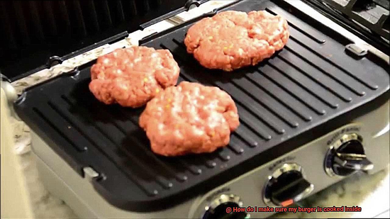 How do I make sure my burger is cooked inside-4