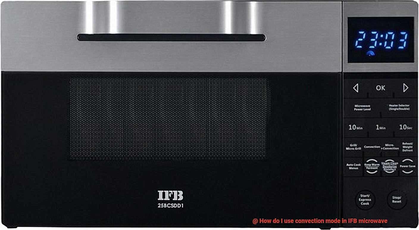 How do I use convection mode in IFB microwave-8