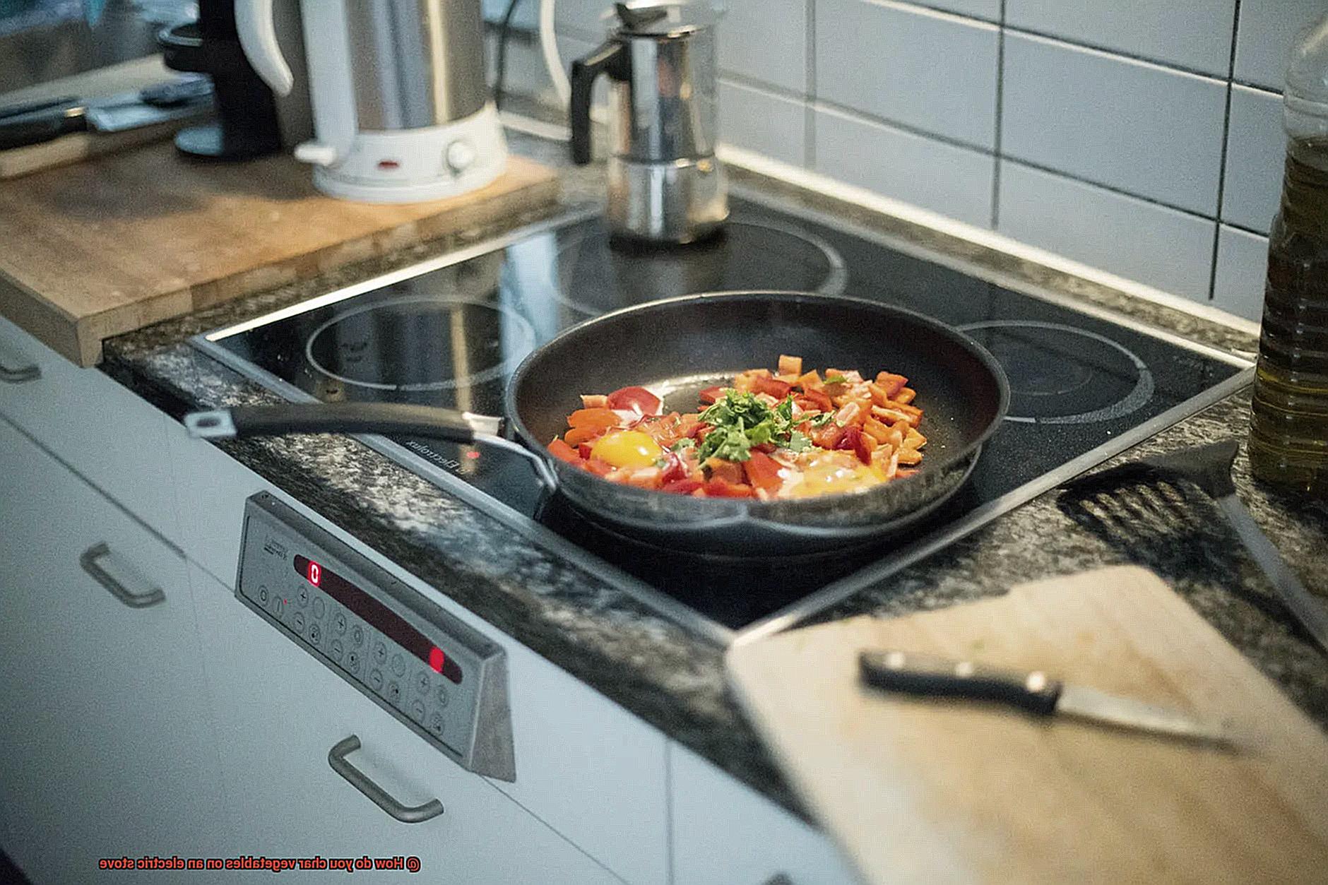 How do you char vegetables on an electric stove-6