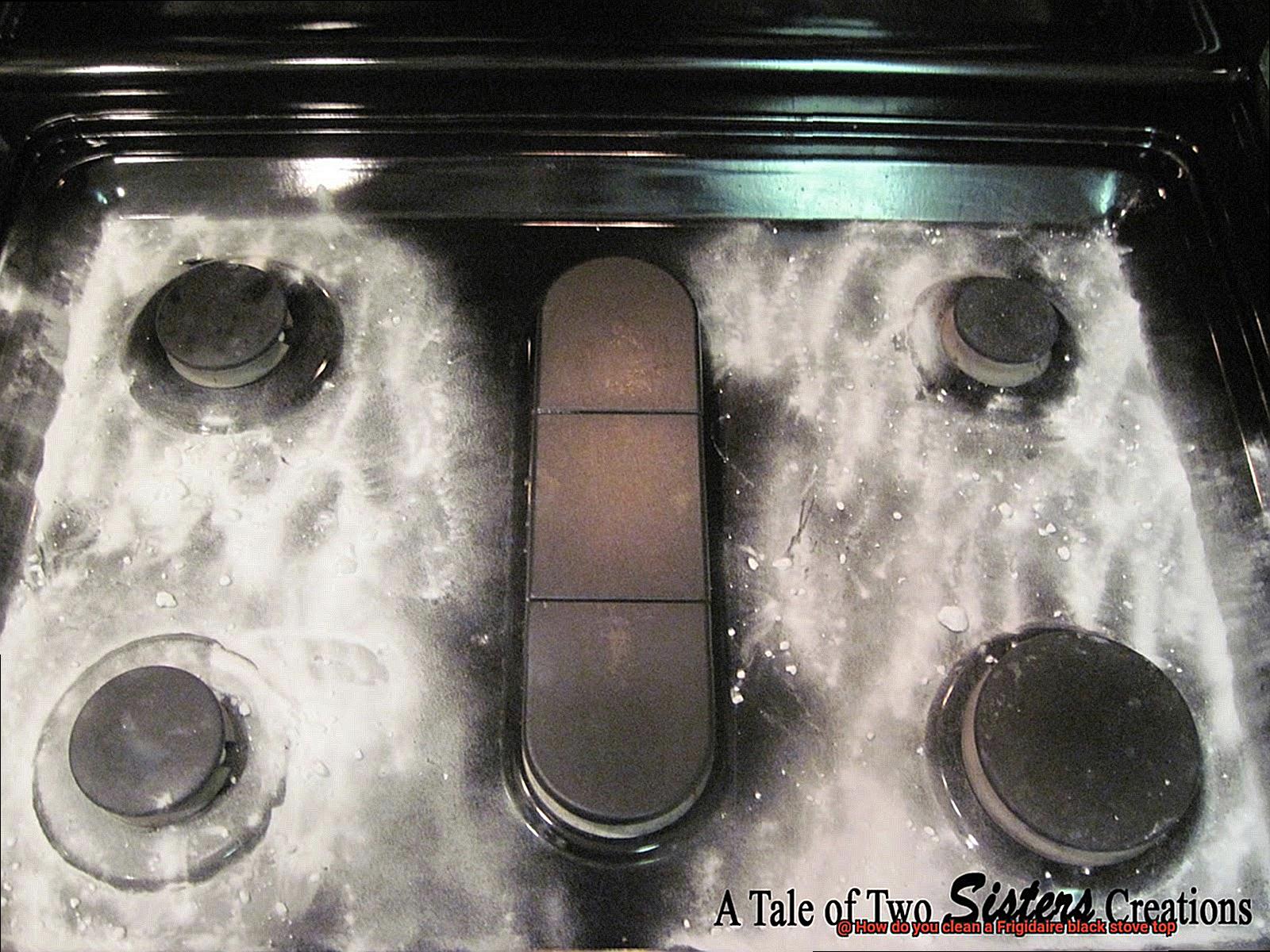 How do you clean a Frigidaire black stove top-4