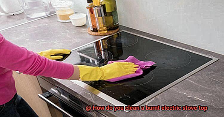 How do you clean a burnt electric stove top-2