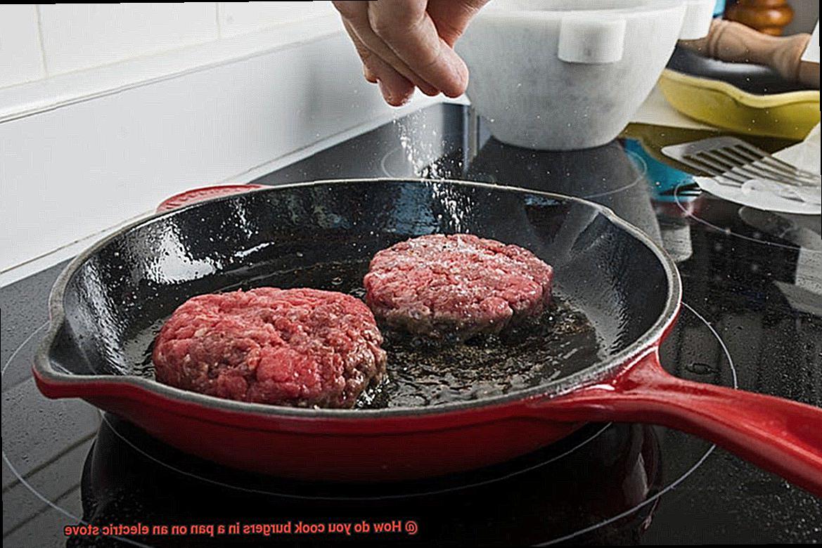 How do you cook burgers in a pan on an electric stove-2