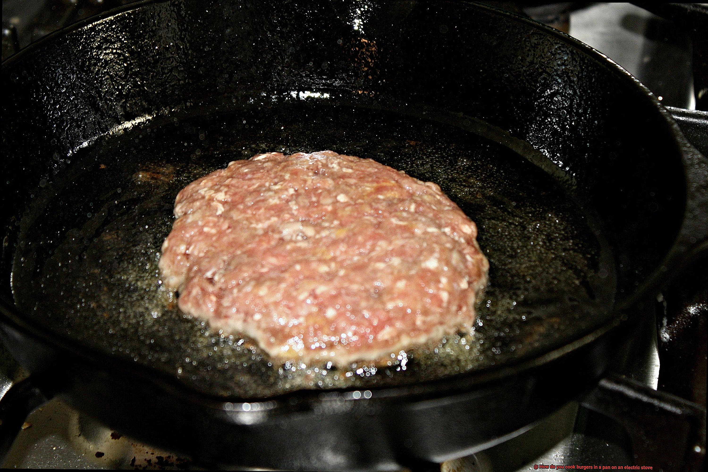 How do you cook burgers in a pan on an electric stove-3