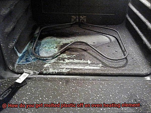 How do you get melted plastic off an oven heating element-3