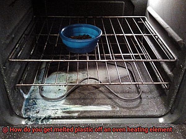 How do you get melted plastic off an oven heating element-2