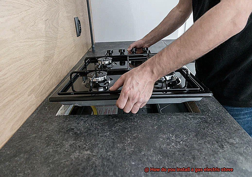 How do you install a gas electric stove-8