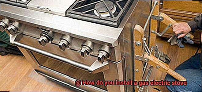 How do you install a gas electric stove-7