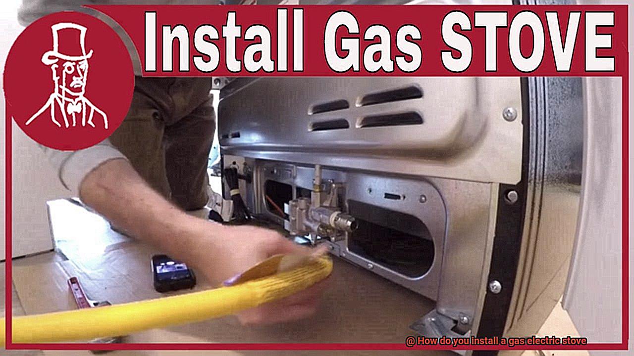 How do you install a gas electric stove-2