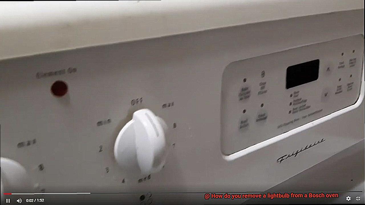 How do you remove a lightbulb from a Bosch oven-5