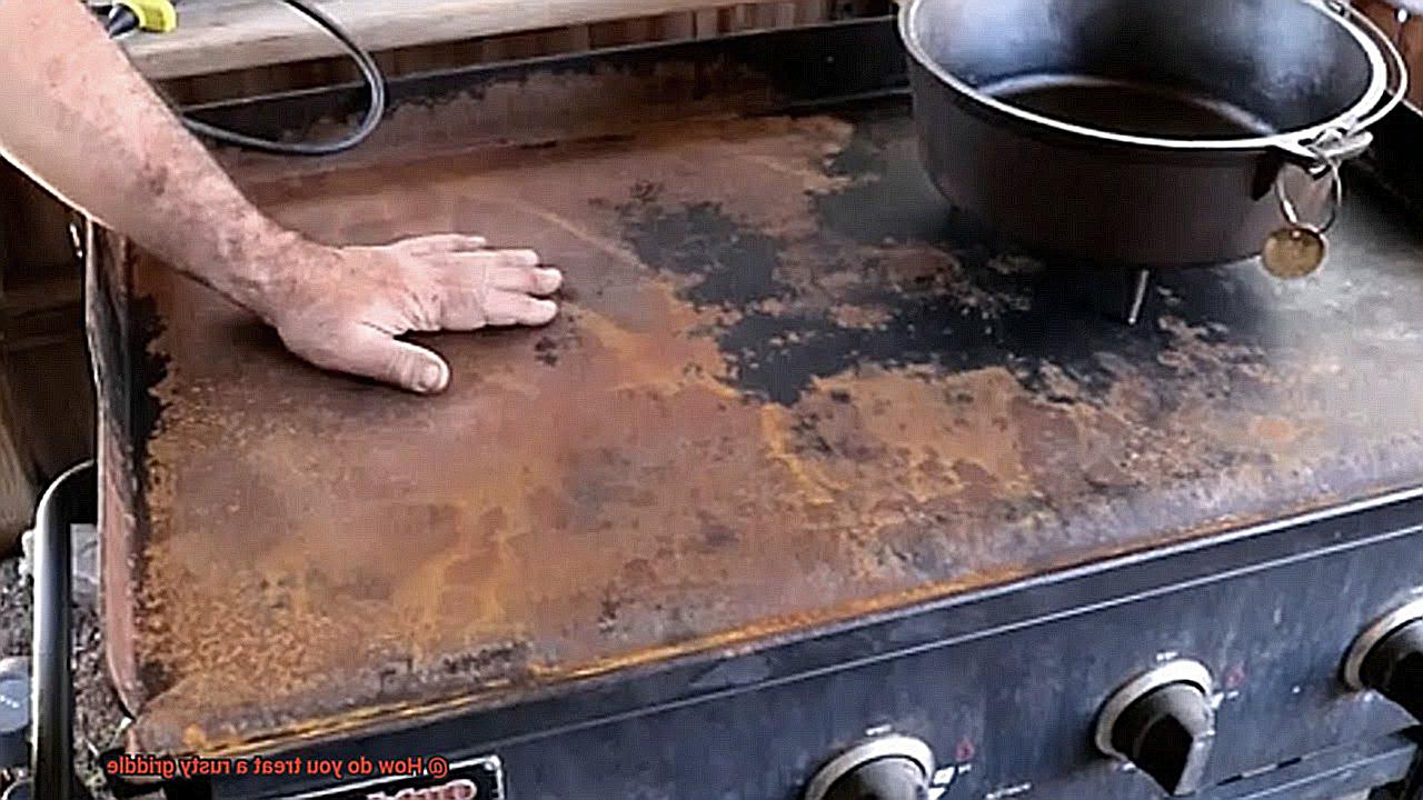 How do you treat a rusty griddle-5