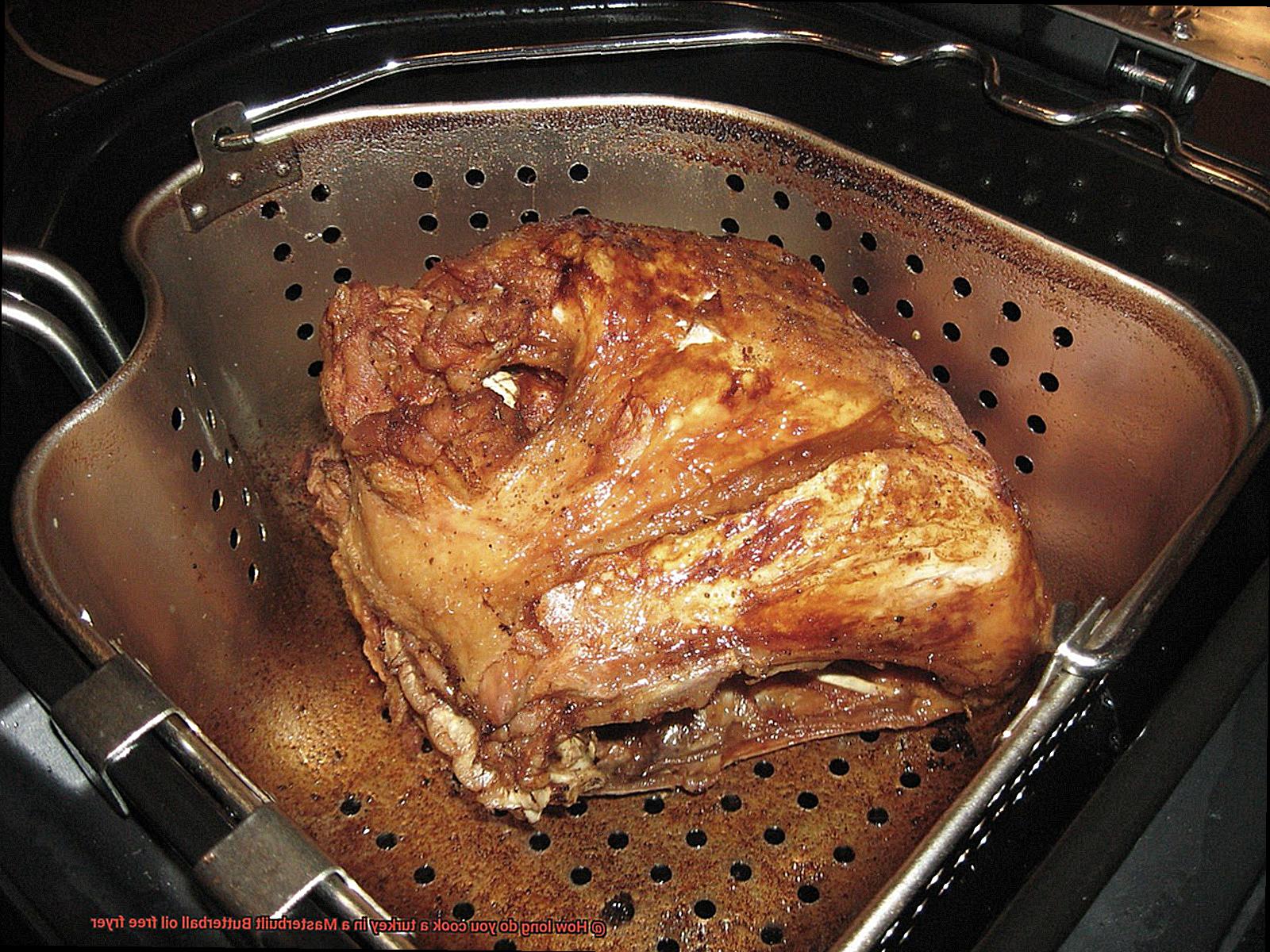 How long do you cook a turkey in a Masterbuilt Butterball oil free fryer-3