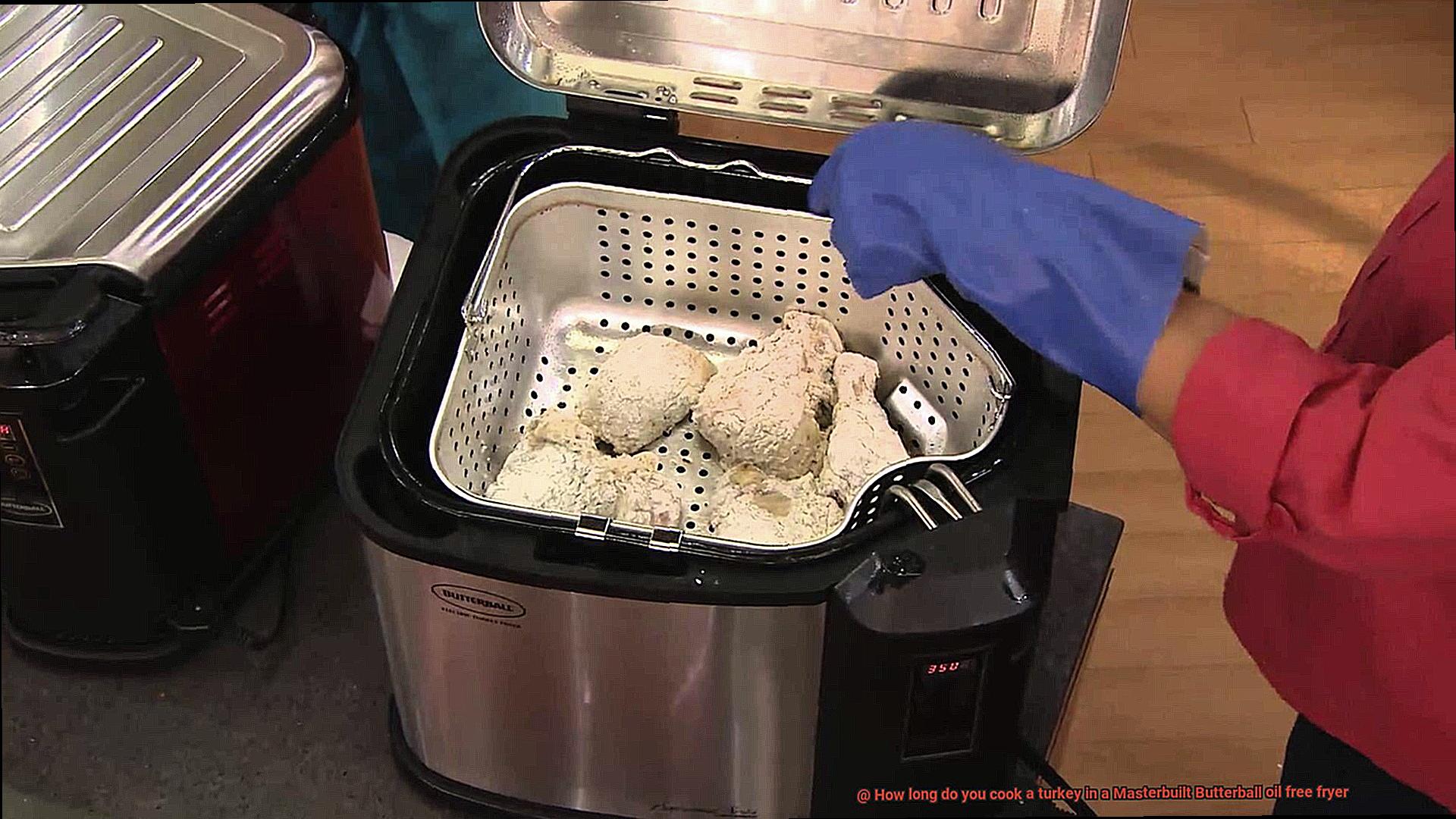 How long do you cook a turkey in a Masterbuilt Butterball oil free fryer-4