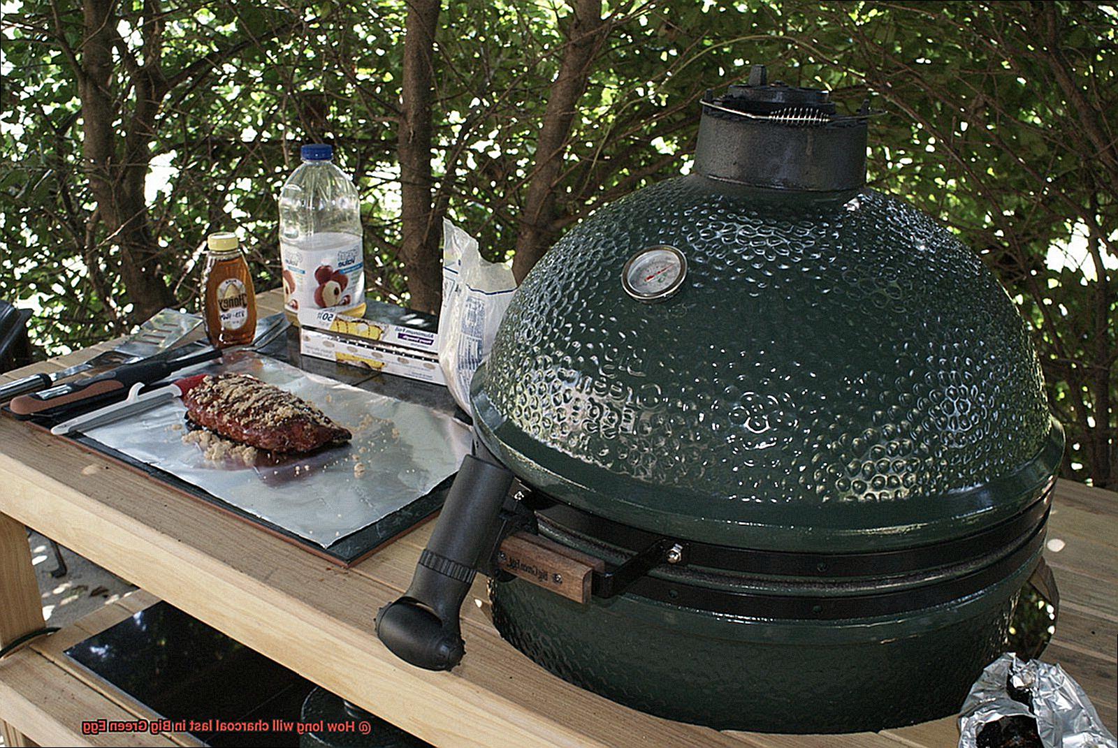 How long will charcoal last in Big Green Egg-4