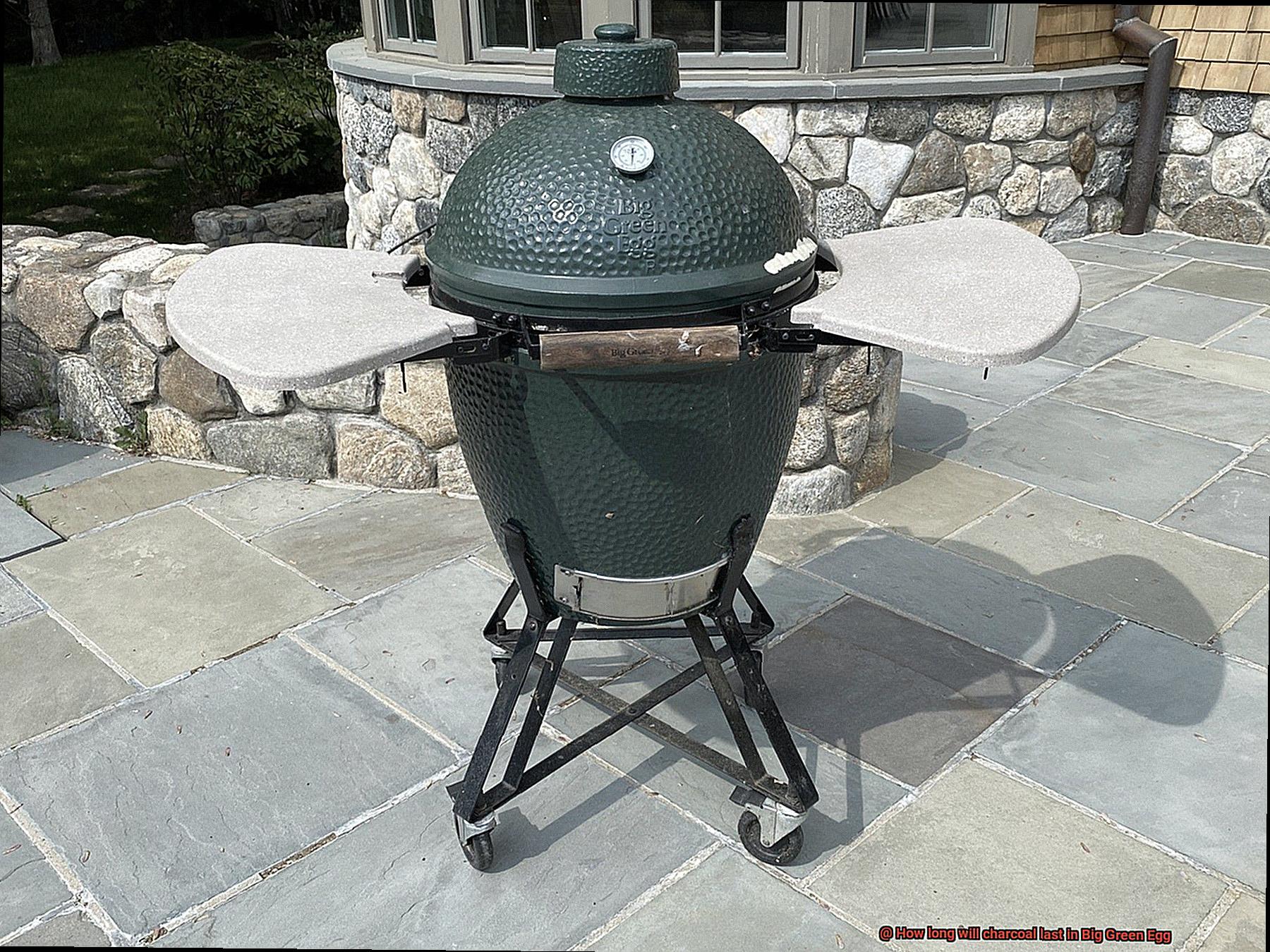 How long will charcoal last in Big Green Egg-8