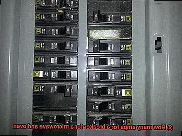 How many amps for a breaker for a microwave and oven-2