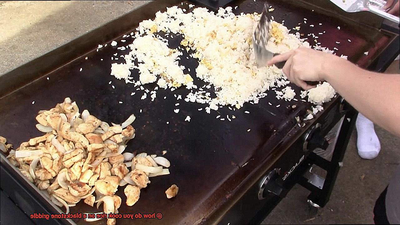 how do you cook rice on a blackstone griddle-4