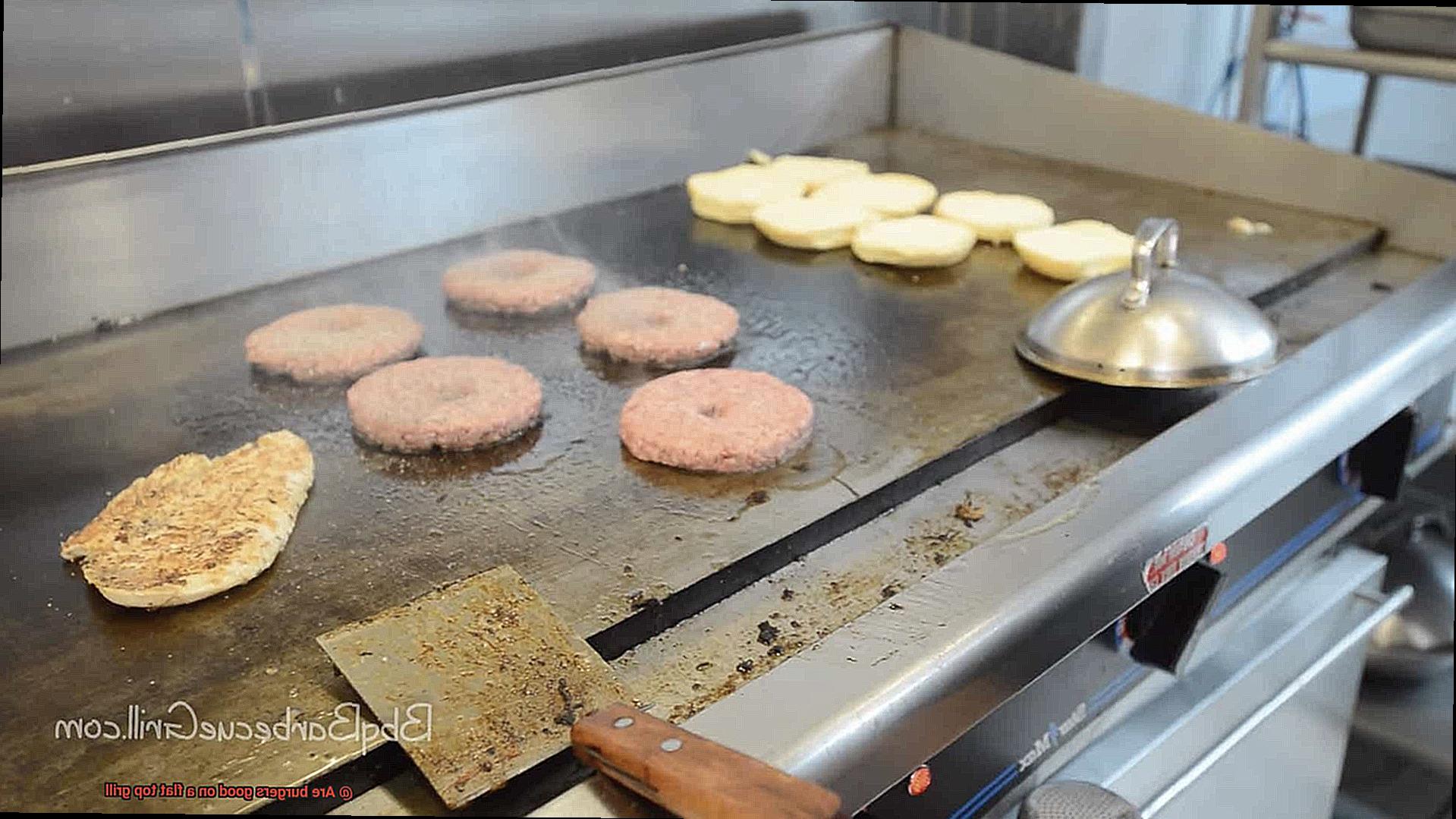 Are burgers good on a flat top grill-3