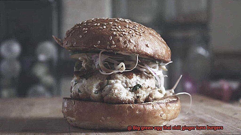 Big green egg thai chili ginger tuna burgers-2