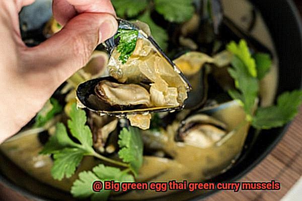 Big green egg thai green curry mussels-5