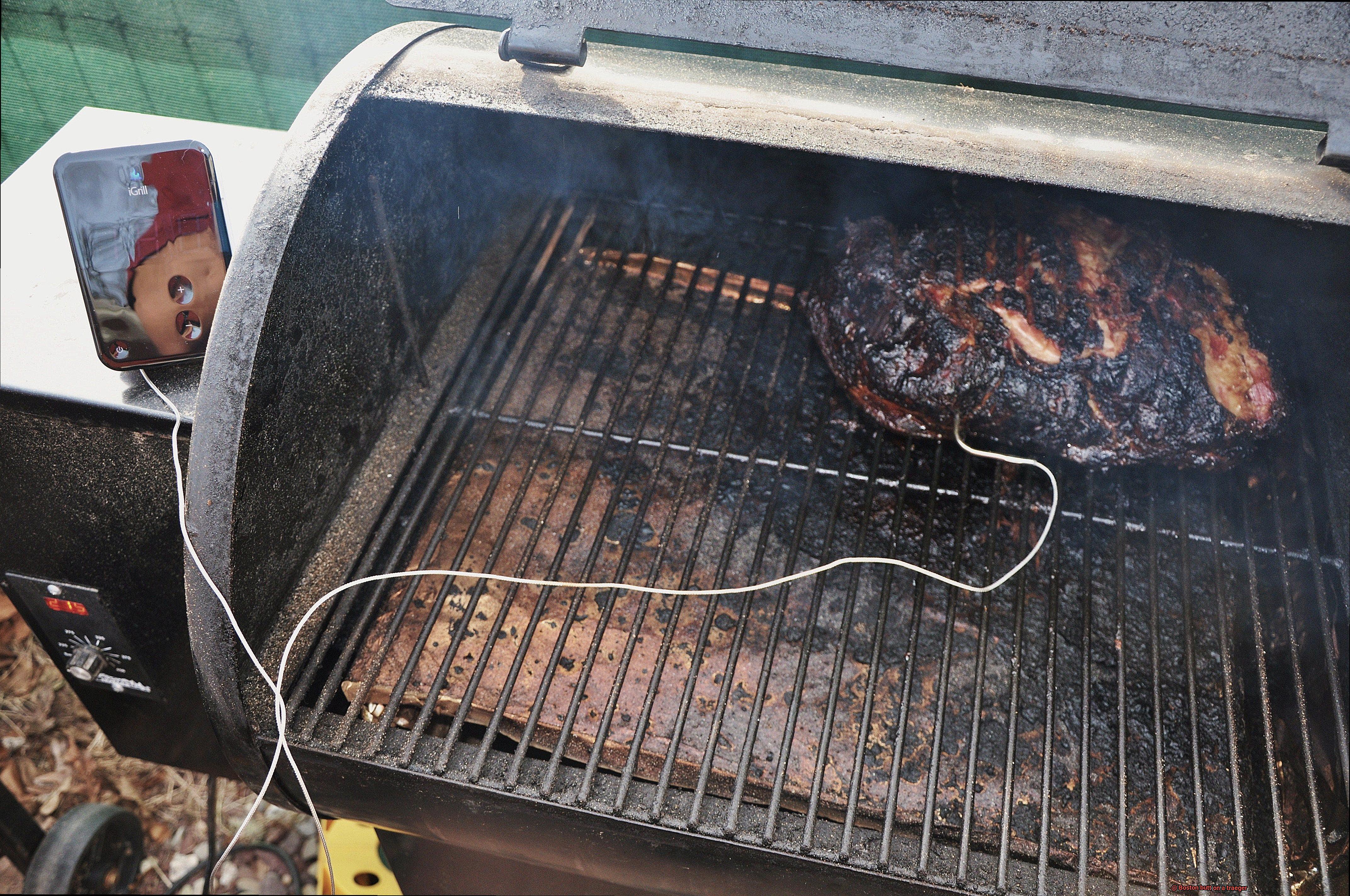 Boston butt on a traeger-7