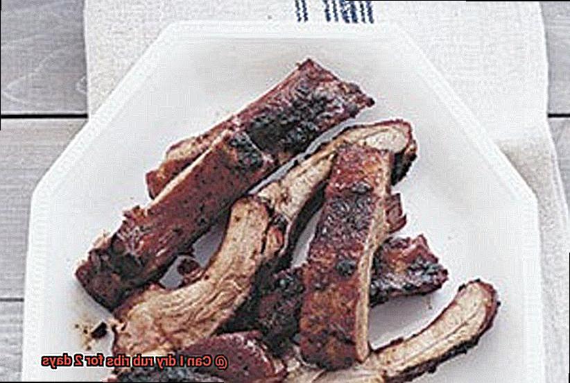 Can I dry rub ribs for 2 days-3