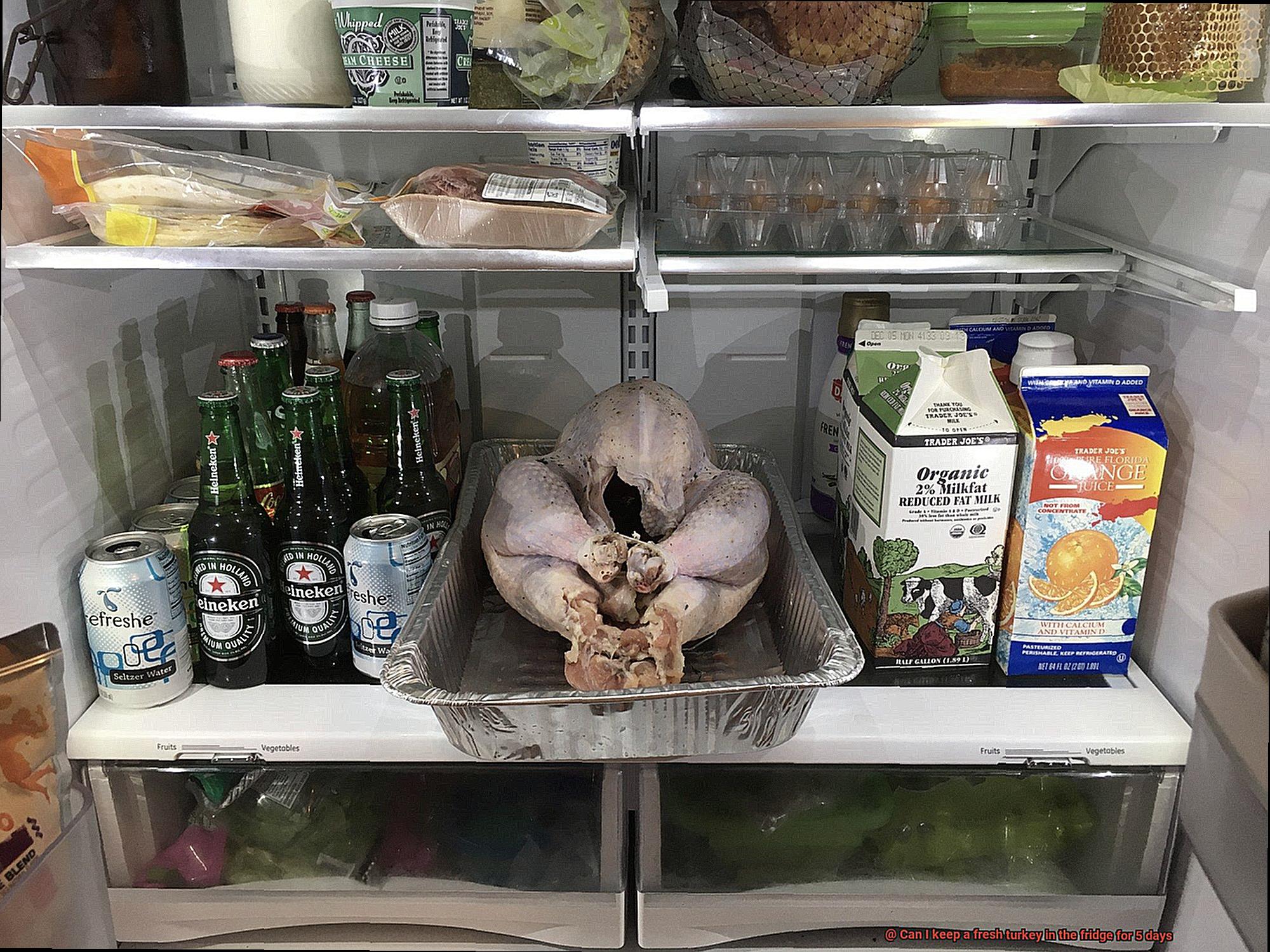 Can I keep a fresh turkey in the fridge for 5 days-6