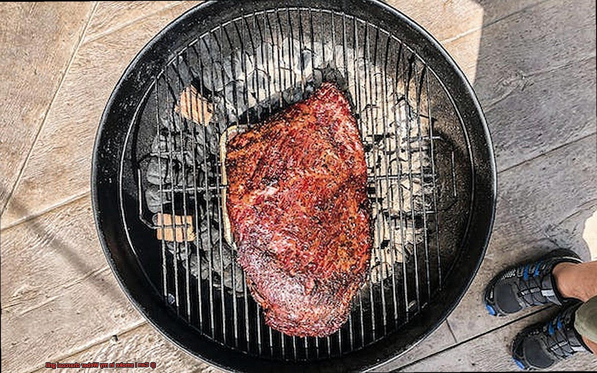 Can I smoke in my Weber charcoal grill-9