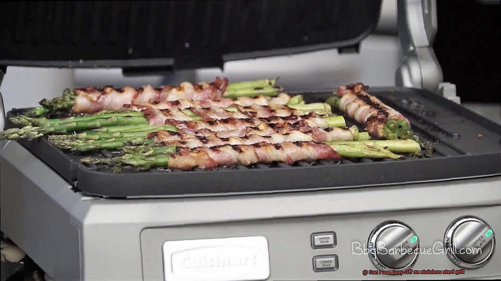 Can I use EasyOff on stainless steel grill? Pastime Bar And Grill